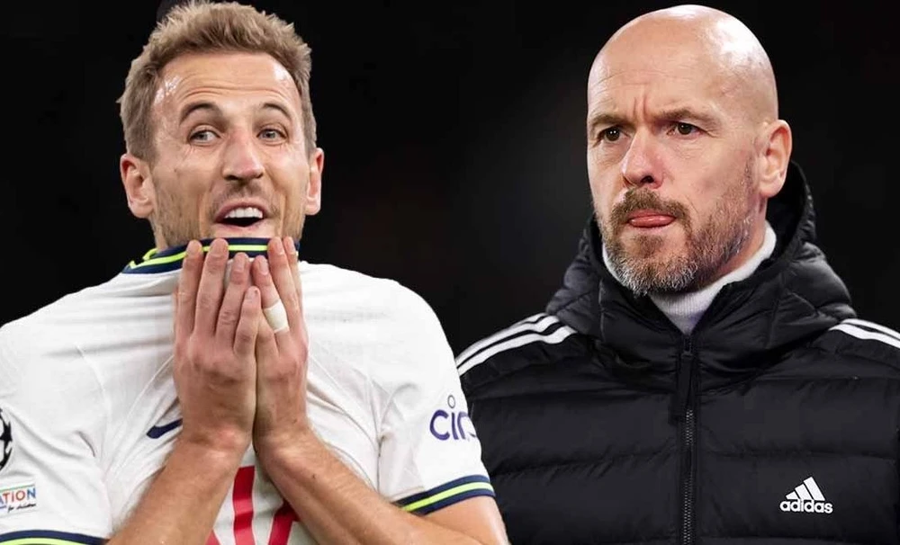 HLV Ten Hag rất muốn có Harry Kane trong đội hình của Man United. Ảnh: GETTY.