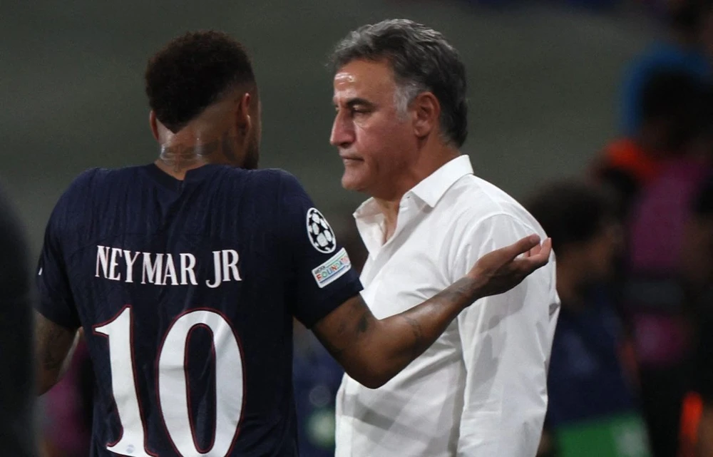 Neymar và nhiều cầu thủ khác bị chấn thương khiến HLV Galtier không có đội hình mạnh nhất. Ảnh: GETTY.