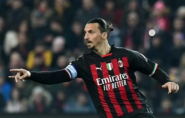 Lão tướng người Thụy Điển lập kỷ lục là chân sút lớn tuổi nhất ghi bàn tại Serie A. Ảnh: GETTY.