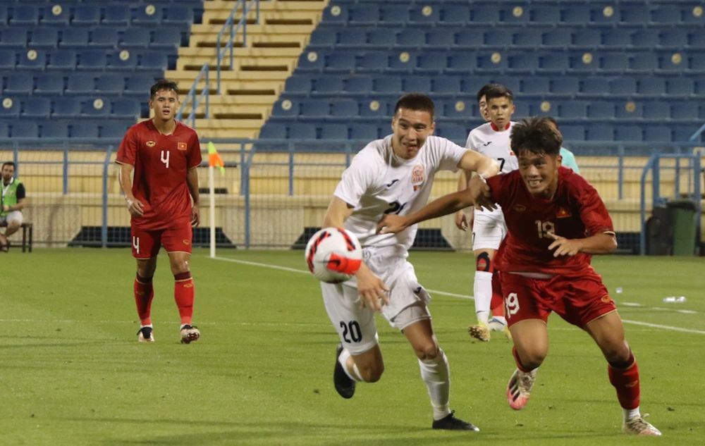 Các tuyển thủ trẻ Việt Nam đã thu hoạch nhiều bài học bổ ích ở Doha Cup 2023. Ảnh: VFF.