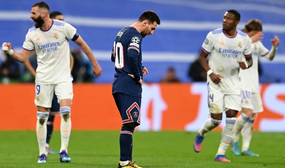 PSG hai mùa liên tiếp bị loại khỏi cuộc chơi lớn Champions League cũng là một nỗi buồn của chân sút 7 lần giành Quả bóng vàng. Ảnh: GETTY.