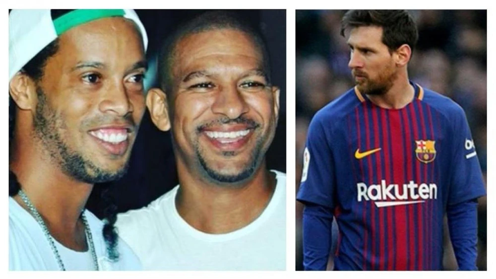 Cựu tuyển thủ Djalminha ưu ái nhìn nhận Ronaldinho xuất sắc hơn Messi lẫn Ronaldo. Ảnh: GETTY.