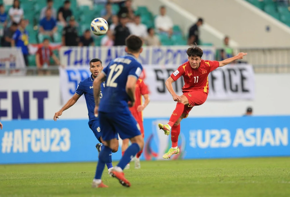 Ông thầy người Pháp đánh giá Thái Lan mạnh nhất nhưng U-22 Việt Nam đặt mục tiêu vô địch SEA Games 32. Ảnh: ANH PHƯƠNG.