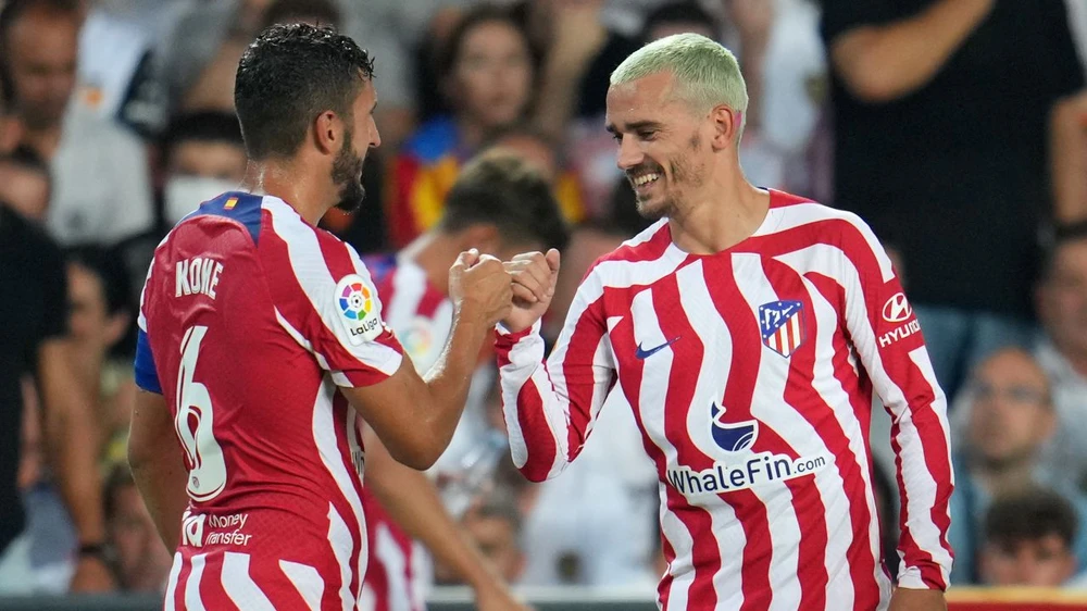 Chân sút người Pháp đã thích nghi tốt và trở thành trụ cột ở Atletico. Ảnh: GETTY.