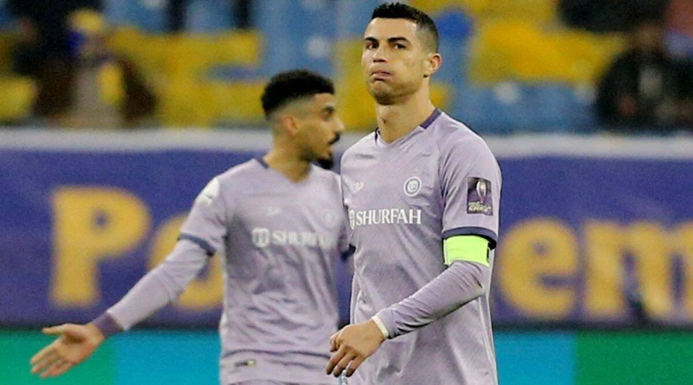 Ronaldo đang gặp nhiều khó khăn ở Al Nassr và đối diện với một mùa giải trắng tay. Ảnh: GETTY.