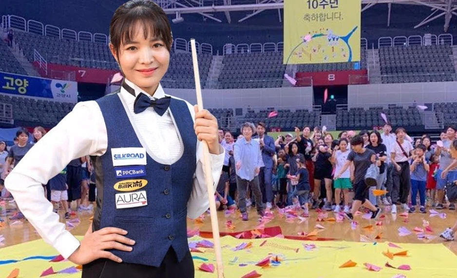 Cơ thủ Sruong Pheavy là một cái tên thân thuộc của làng billiard Hàn Quốc. Ảnh: PNP.