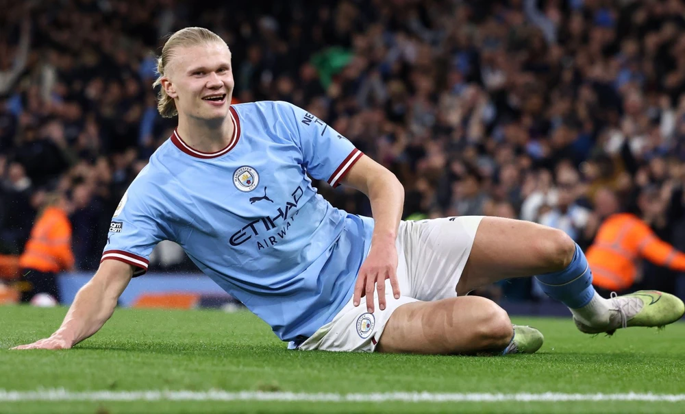 Tiền đạo người Na Uy chỉ mới 22 tuổi đã biết cách chăm sóc kỹ lưỡng cho sự nghiệp bóng đá chuyên nghiệp của mình. Ảnh: GETTY.