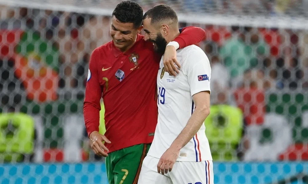 Benzema đã tham khảo ý kiến của Ronaldo về việc rời Real để đến Saudi Arabia. Ảnh: GETTY.