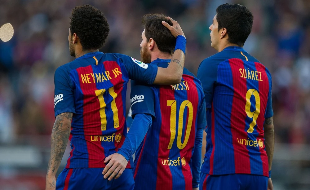 Ba ngôi sao khét tiếng ở Barca bàn chuyện nghỉ hưu cùng nhau trong tương lai. Ảnh: GETTY.