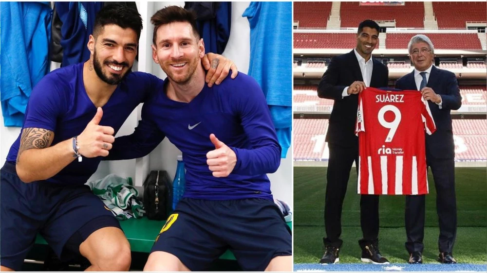 Suarez chưa tính chuyện qua Mỹ chơi bóng với Messi do hợp đồng của anh với Gremio còn thời hạn đến năm 2024. Ảnh: GETTY.