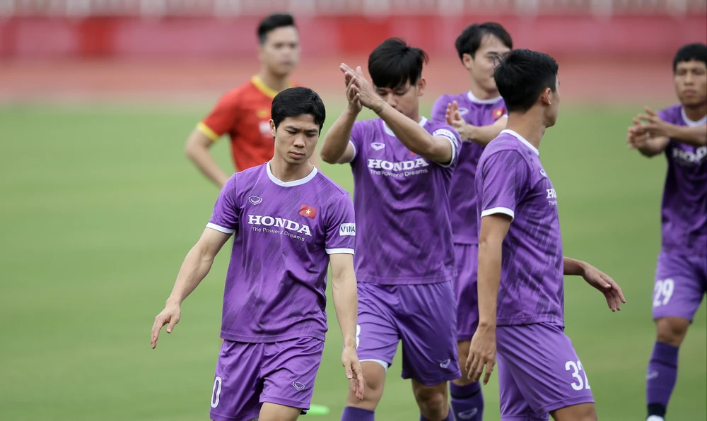 Công Phượng và Văn Toàn ở lại tuyển sau 1-2 ngày hội quân. Ảnh: ANH PHƯƠNG.