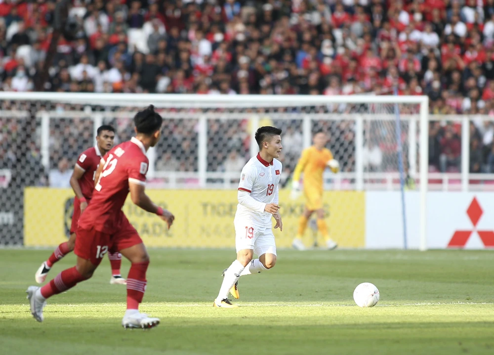 Quang Hải sau vài ngày tập luyện đã trụ lại tuyển Việt Nam chuẩn bị cùng đồng đội chơi giao hữu với Hong Kong. Ảnh: ANH PHƯƠNG.