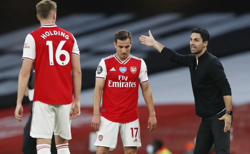 Sau ba mùa bóng, Arsenal đang lột xác dưới thời HLV Arteta. Ảnh: GETTY.