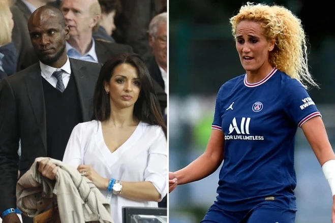 Vợ của Eric Abidal muốn ly dị sau khi phát hiện chồng có dính líu tình cảm với nữ cầu thủ của Paris Saint-Germain, Kheira Hamraoui. Ảnh: GETTY.