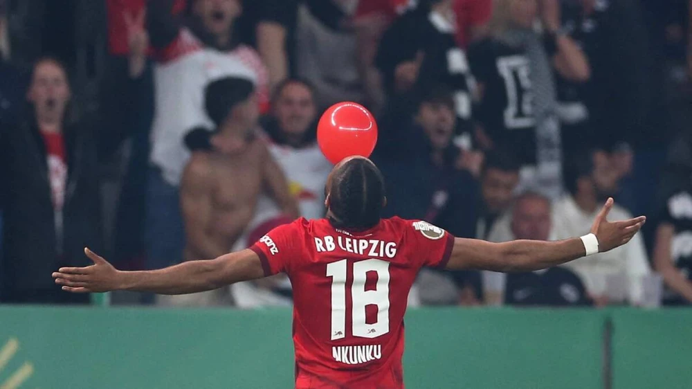 Tiền đạo người Pháp Nkunku là tân binh đắt giá của Chelsea. Ảnh: GETTY.