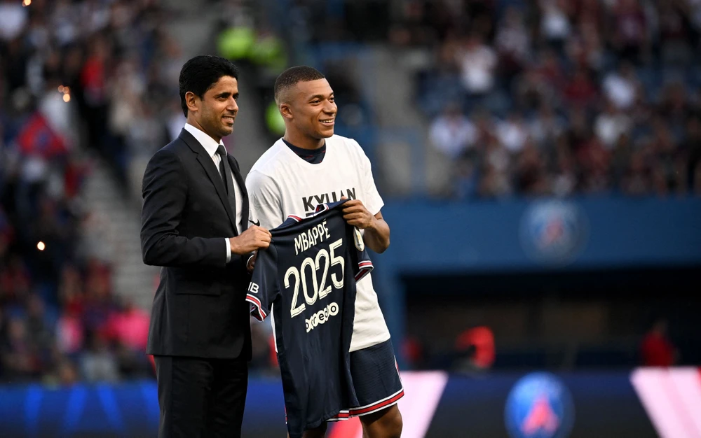 Chủ tịch PSG không để Mbappe tự do chia tay CLB. Ảnh: GETTY.