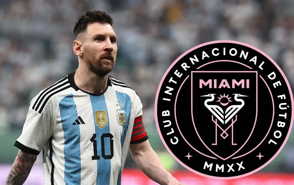 CLB Inter Miami tổ chức buổi ra mắt Messi hoành tráng vào đêm 16-7. Ảnh: GETTY.