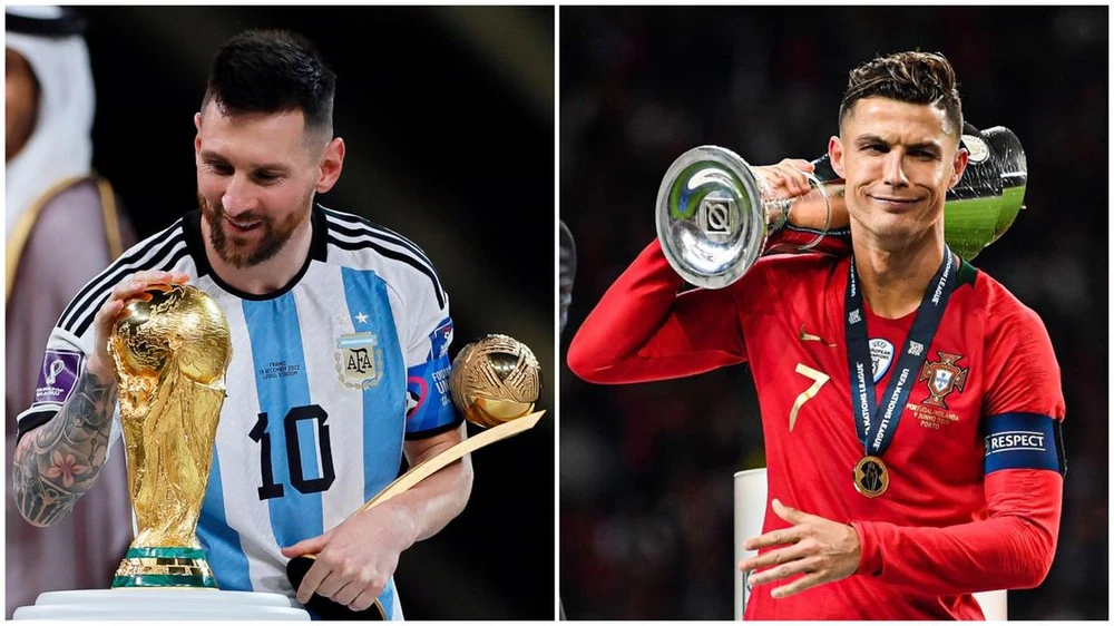Messi chính thức vượt qua Ronaldo trên bảng kỷ lục thế giới. Ảnh: GETTY.