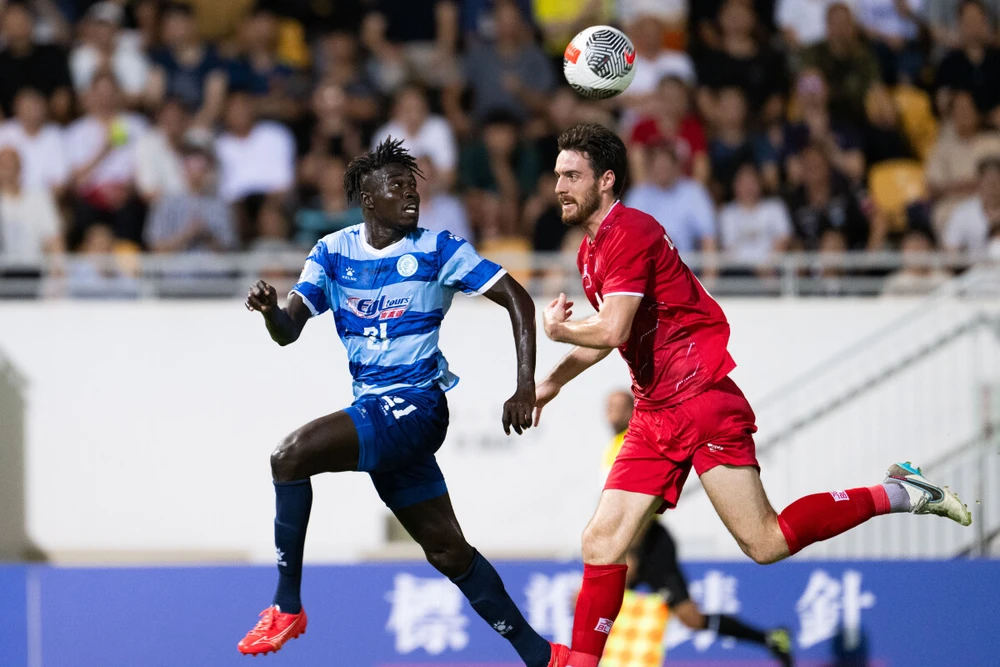 Ngoại binh của Hải Phòng chất lượng hơn, với một nền tảng thể lực dồi dào. Ảnh: AN.