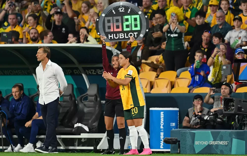 Chân sút Sam Kerr là một trong những át chủ bài của tuyển nữ Úc. Ảnh: GETTY.