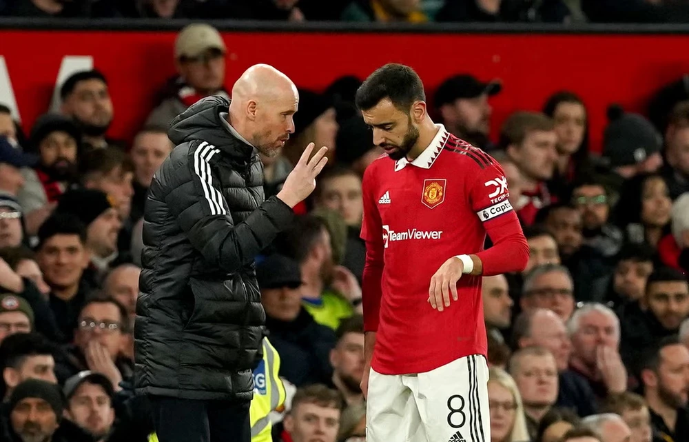 Bruno là nhân tố không thể thiếu trong đội hình của HLV Ten Hag. Ảnh: GETTY.