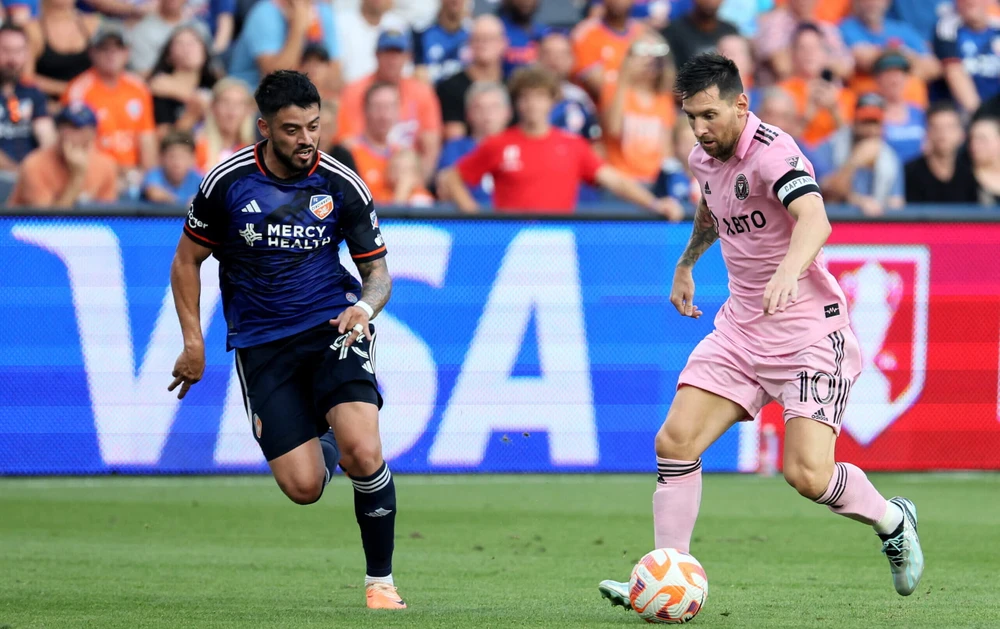 Tiền đạo Argentina không ghi bàn nhưng vẫn lập công lớn giúp Miami vào chung kết US Open. Ảnh: GETTY.