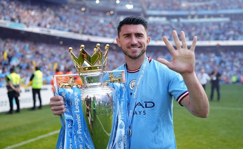 Laporte đã giành 5 chức vô địch giải Ngoại hạng Anh với Man City. Ảnh: GETTY.