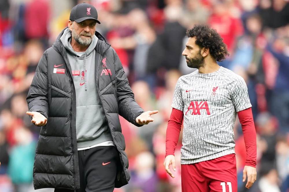 HLV Klopp khẳng định Salah không phải để bán. Ảnh: GETTY. HLV Klopp khẳng định Salah không phải để bán. Ảnh: GETTY.
