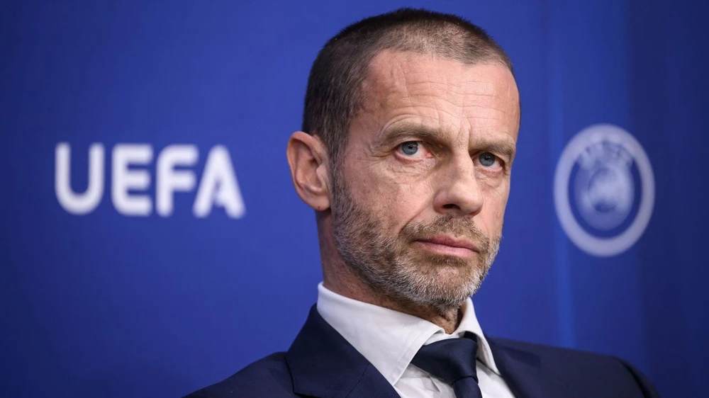 Chủ tịch UEFA Aleksander Ceferin kịch liệt phản đối ý tưởng các CLB của Saudi Arabia có thể góp mặt ở một số giải đấu của châu Âu. Ảnh: GETTY.