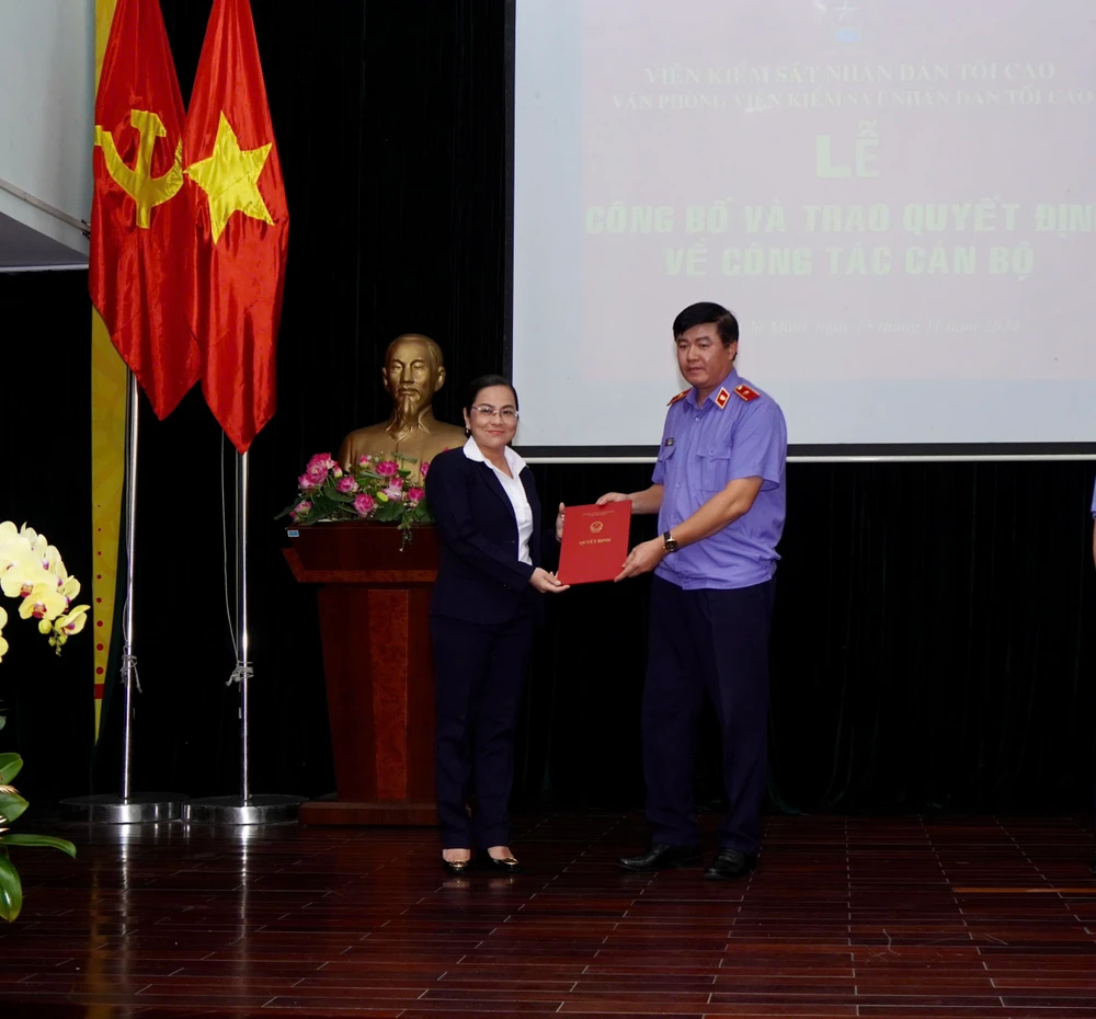 VKSND Tối cao, Văn phòng VKSND Tối cao tại TP.HCM có nhân sự mới