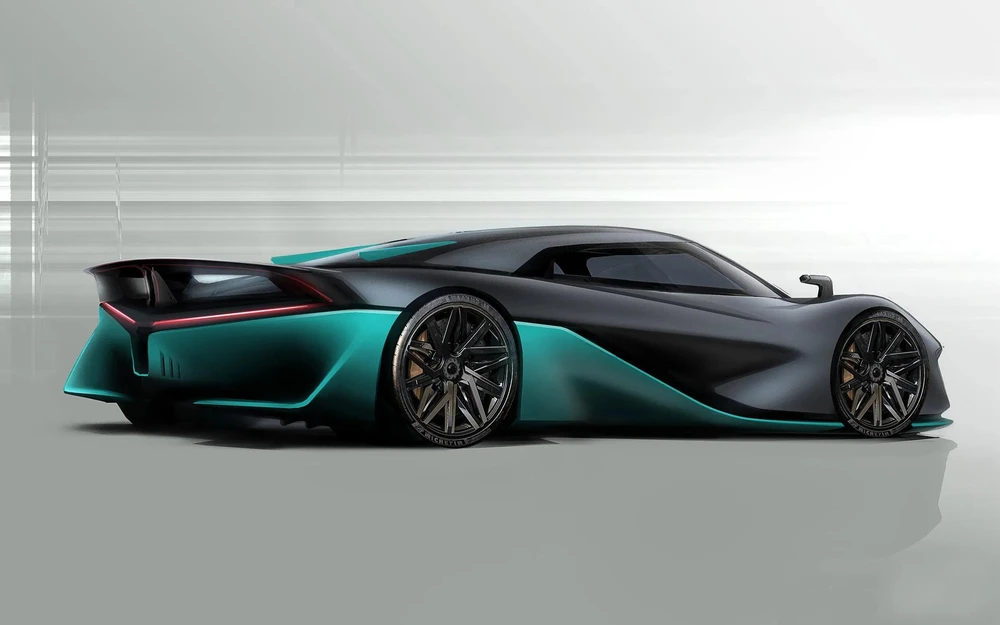 Siêu xe Hypercar nhanh nhất thế giới tự hào có hệ thống truyền động hydro hiếm và thiết kế bắt mắt. Ảnh: Hotcars.