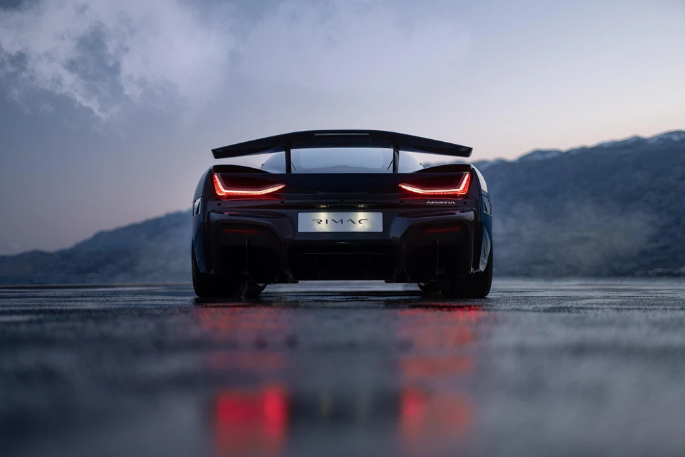 Rimac Nevera được trang bị bốn động cơ điện. Ảnh: Autoevolution.