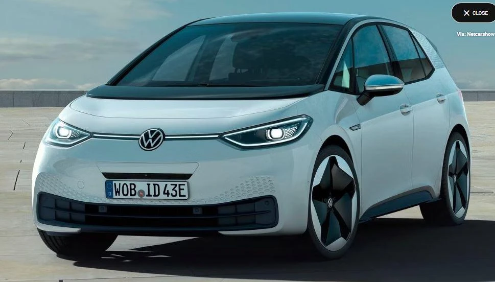 Volkswagen ID.3 có thiết kế tương lai với những đường cong mượt mà và trong suốt. Ảnh: Hotcars.