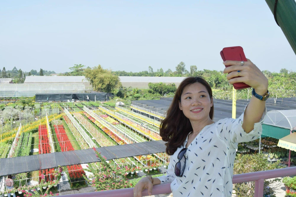 Vườn hoa Sa Đéc trở nên lung linh vào những ngày cận tết Nguyên Đán. Ảnh: PL. Vườn hoa Sa Đéc trở nên lung linh vào những ngày cận tết Nguyên Đán. Ảnh: PL.