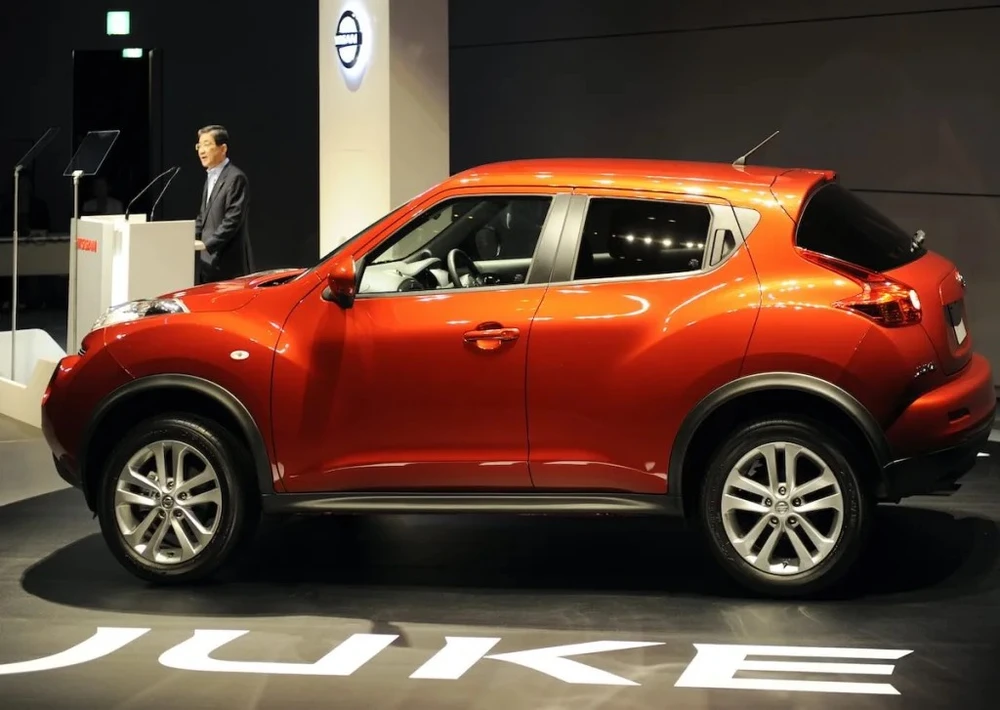 Nissan Juke là một mẫu ô tô khá kỳ lạ khi ra mắt vào năm 2010. Ảnh: Motorbiscuit.