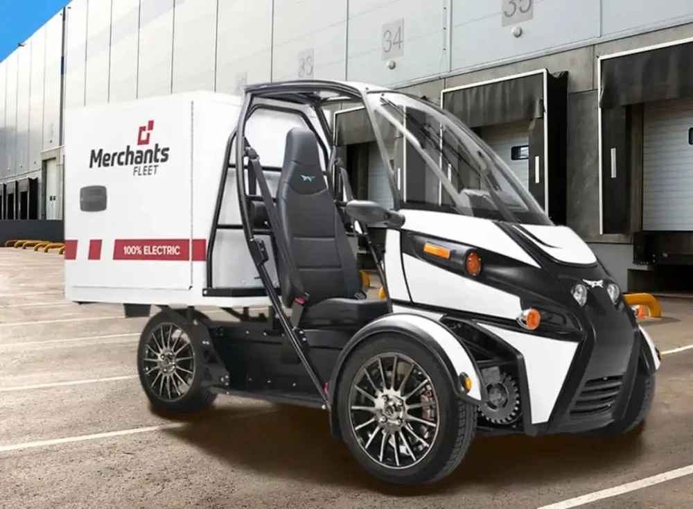 Đây là chiếc xe điện ba bánh đa dụng của Arcimoto. Ảnh: Motorbiscuit.