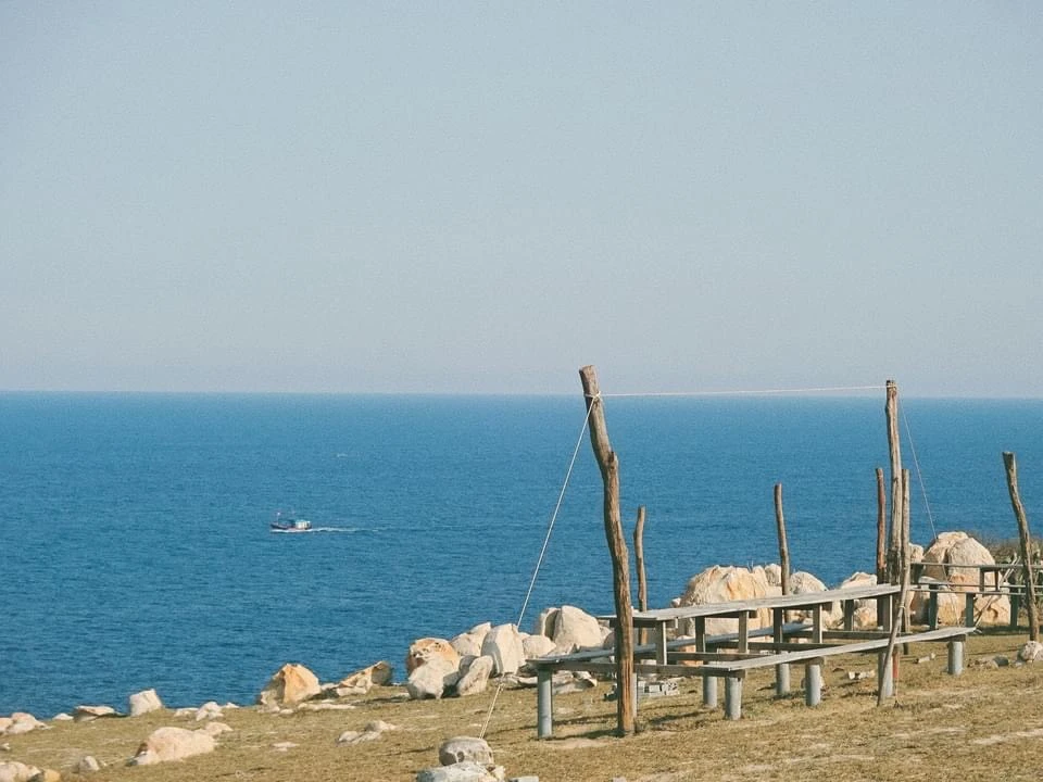 Góc "sống ảo" nơi Công viên Đá. Ảnh: Quỳnh Tô.