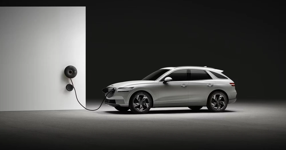 Genesis điện GV70 sạc từ 10-80% chỉ trong 17 phút. Ảnh: Hotcars.