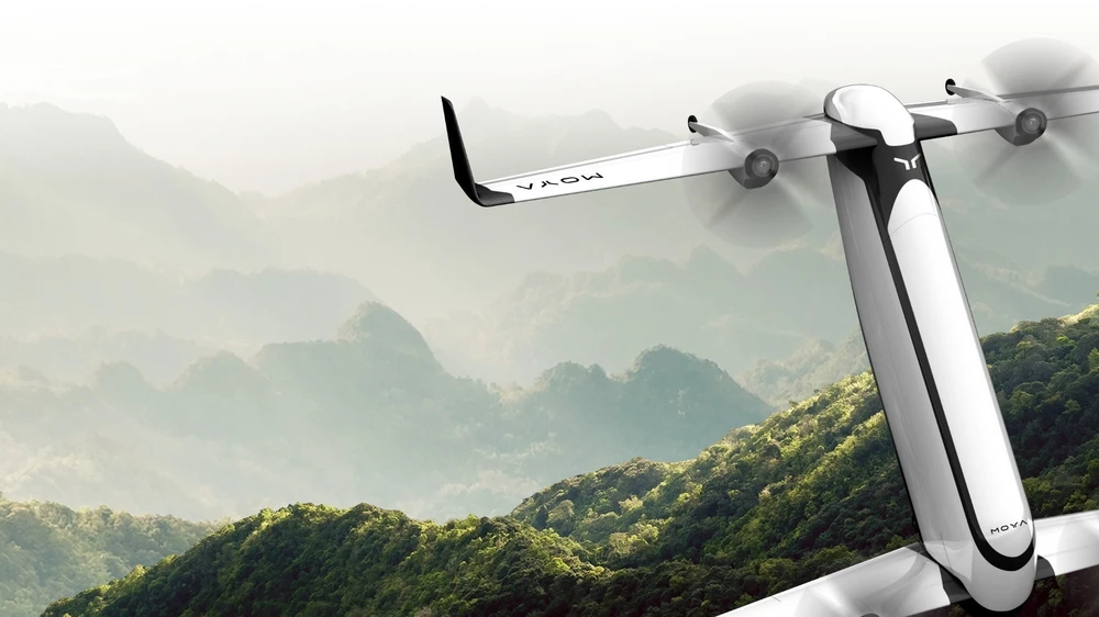 Máy bay eVTOL điện chở hàng tự động đầu tiên đã cất cánh.jpg
