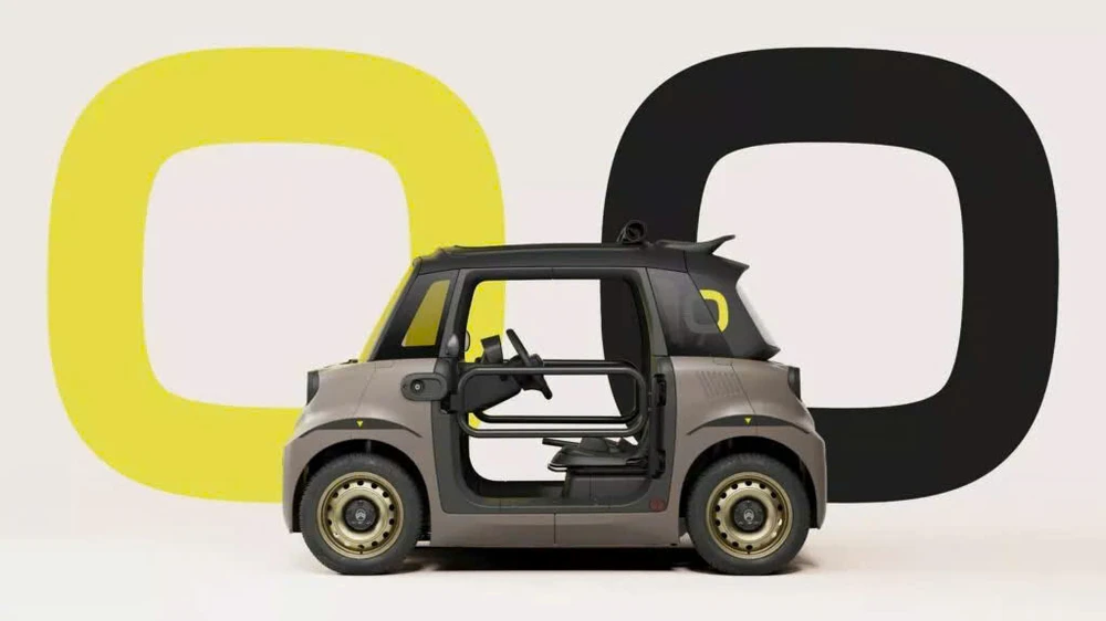 Chiêm ngưỡng xe điện Ami Buggy với bộ vành thép màu vàng và cửa ống.jpg