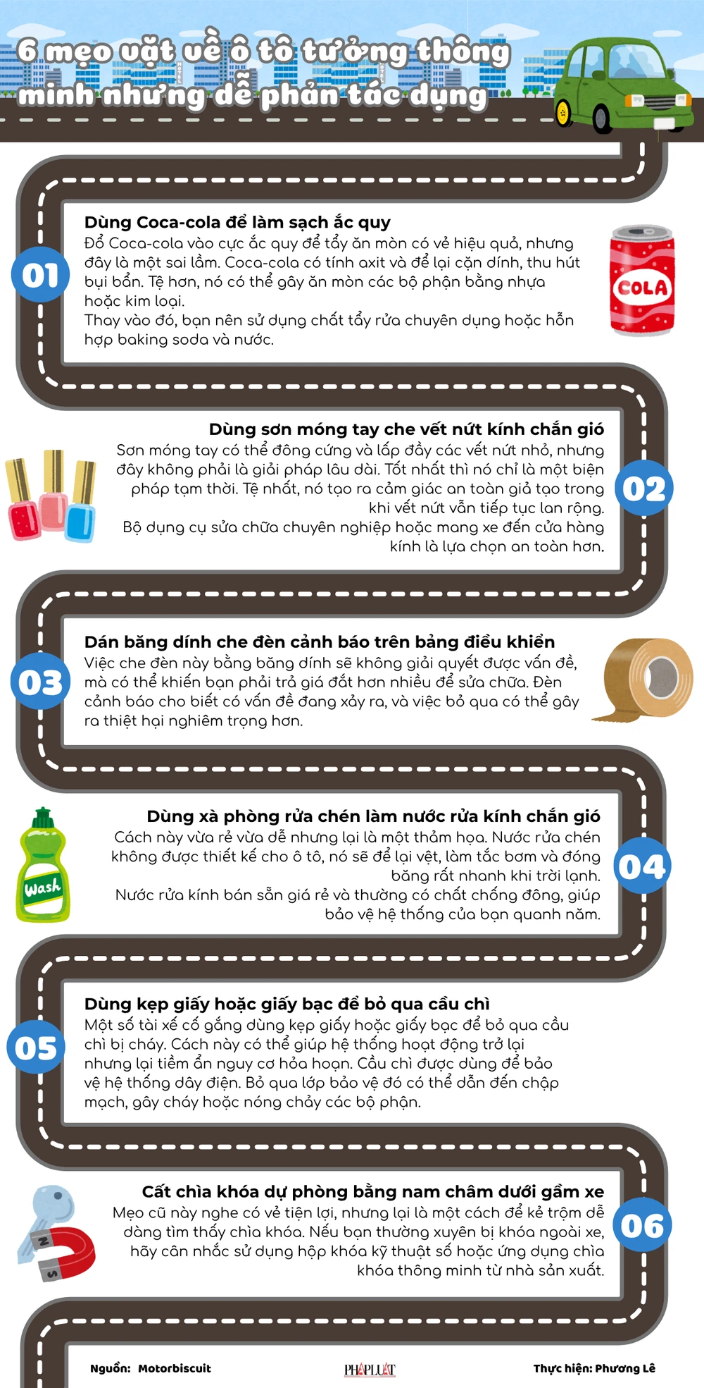 6 mẹo vặt về ô tô tưởng thông minh nhưng dễ phản tác dụng.png