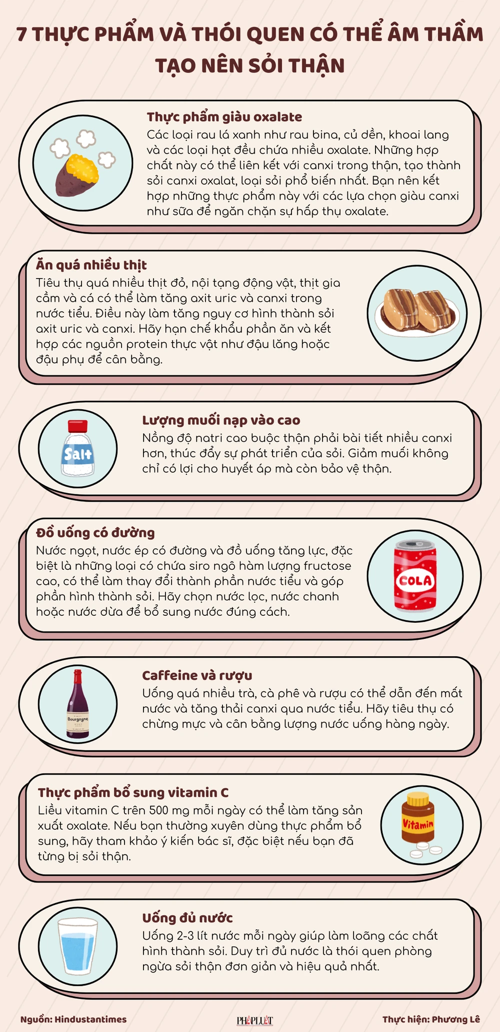 7 thực phẩm và thói quen có thể âm thầm tạo nên sỏi thận.png