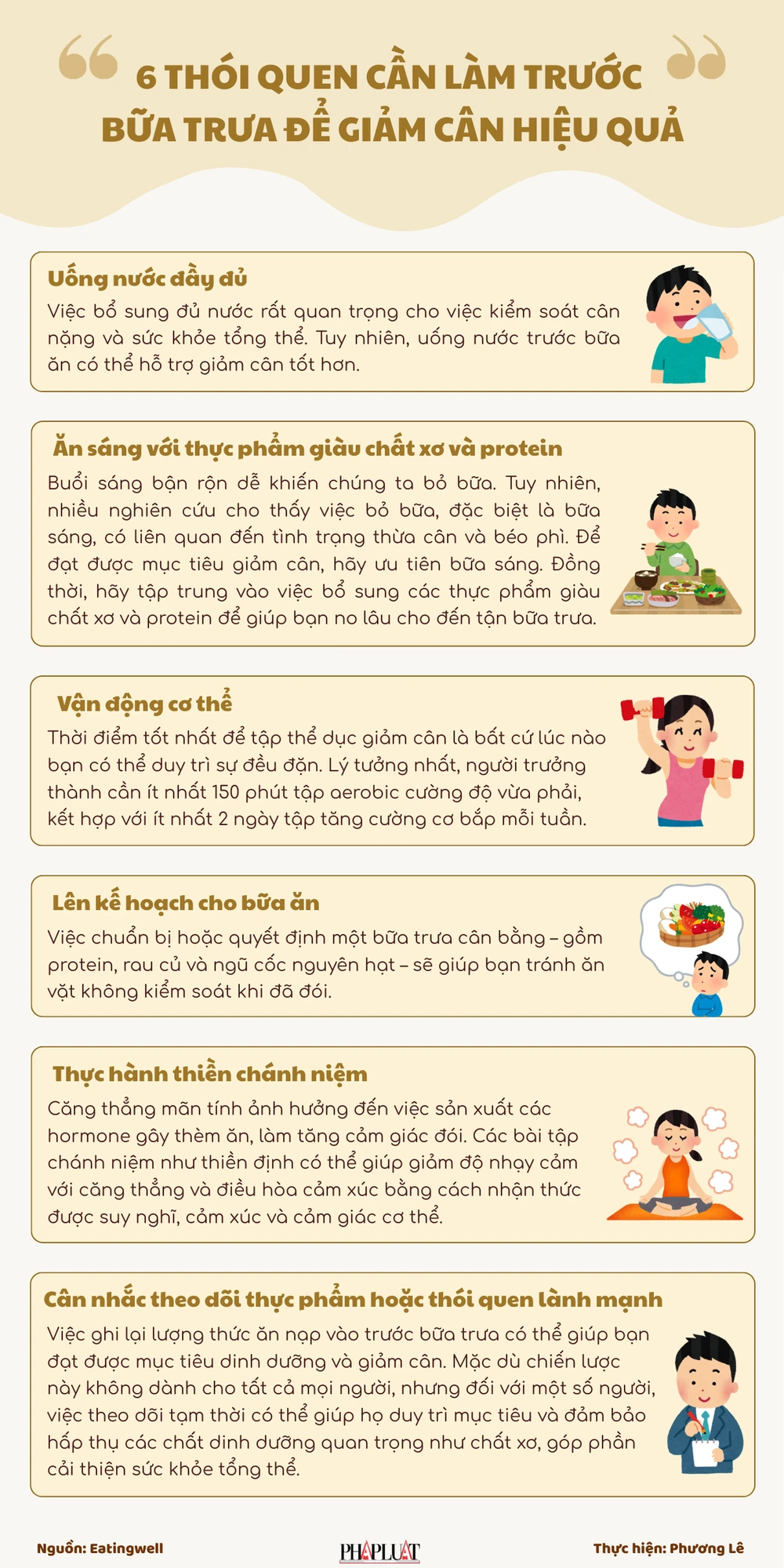 6 thói quen cần làm trước bữa trưa để giảm cân hiệu quả.png