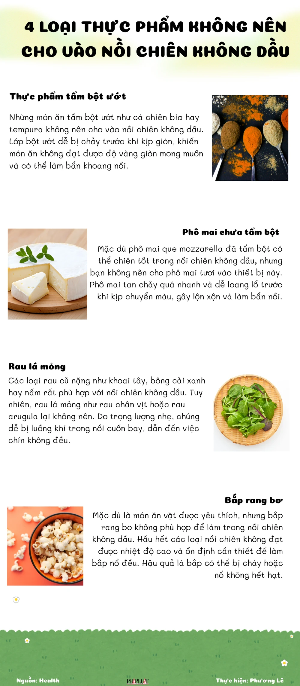 4 loại thực phẩm không nên cho vào nồi chiên không dầu.png
