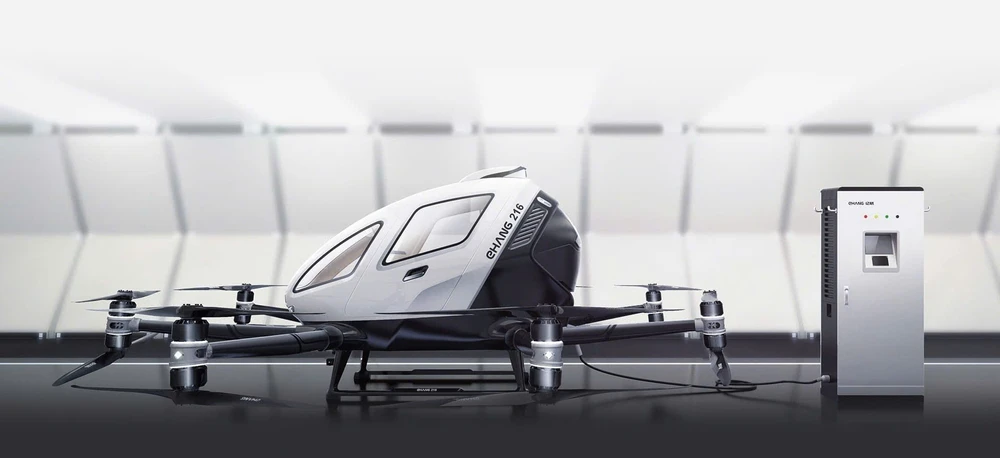 Máy bay không người lái của Trung Quốc lần đầu cất cánh chở khách tại châu Phi.jpg