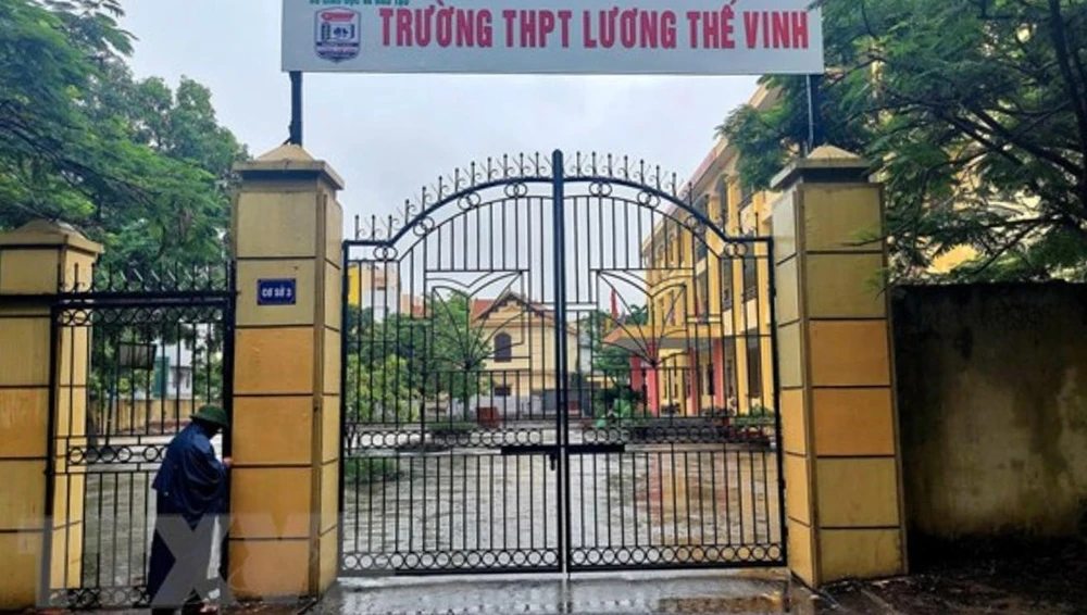 Trường THPT Lương Thế Vinh đã tuyển sinh vượt chỉ tiêu 135 học sinh. Ảnh CTV