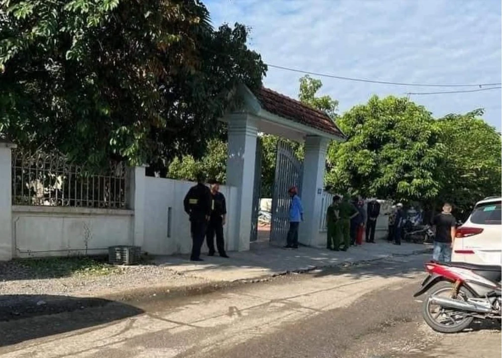 Hiện trường xảy ra vụ án mạng. Ảnh CTV