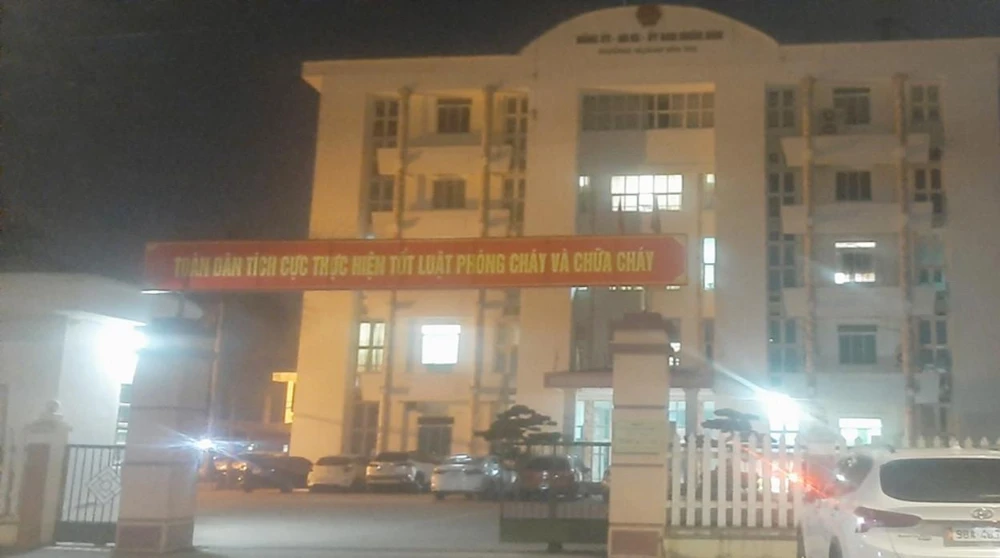 UBND phường Hoàng Văn Thụ, TP Bắc Giang, nơi ông Hùng công tác. Ảnh TS