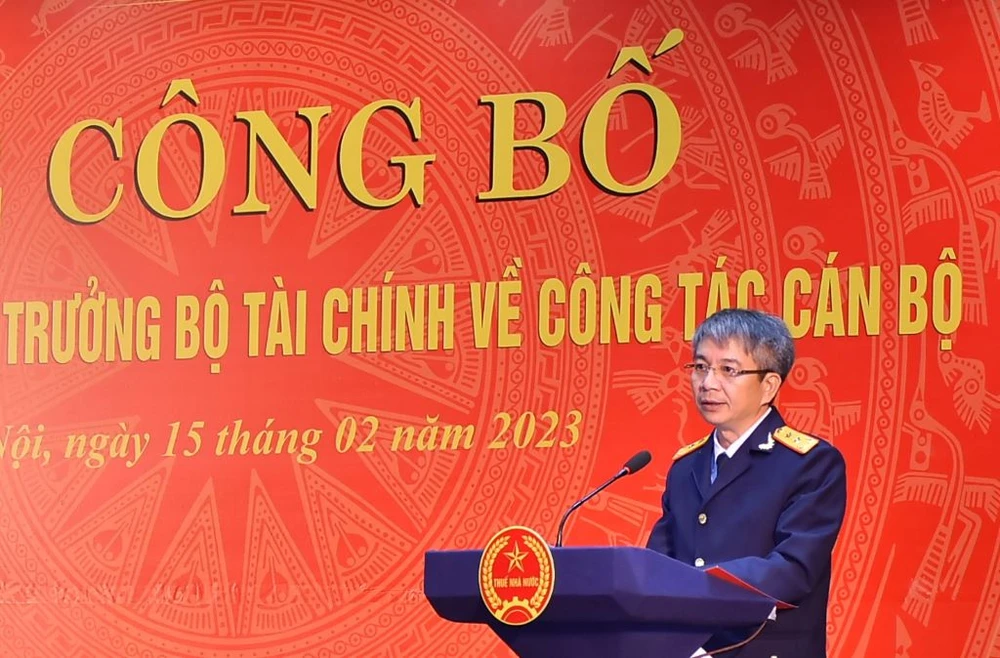 Quyền Tổng cục trưởng Tổng cục Thuế Mai Xuân Thành tin tưởng ngành thuế sẽ đoàn kết hoàn thành tốt các nhiệm vụ được giao. Ảnh: CHÂN LUẬN