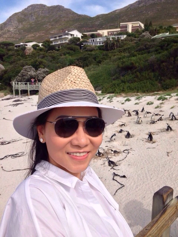 Thu Minh đi trực thăng để ngắm cảnh đẹp Nam Phi ảnh 12